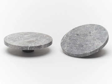 ORA - Tundra Grey marble door handle by Lo & Co Interiors - view 2